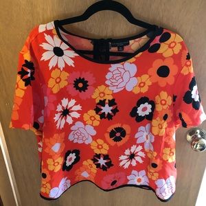 Floral print top